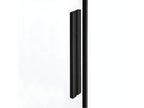 Cabine de douche 150x120cm coulissante CANARIES NOIR noir accès de face 98268WXXG