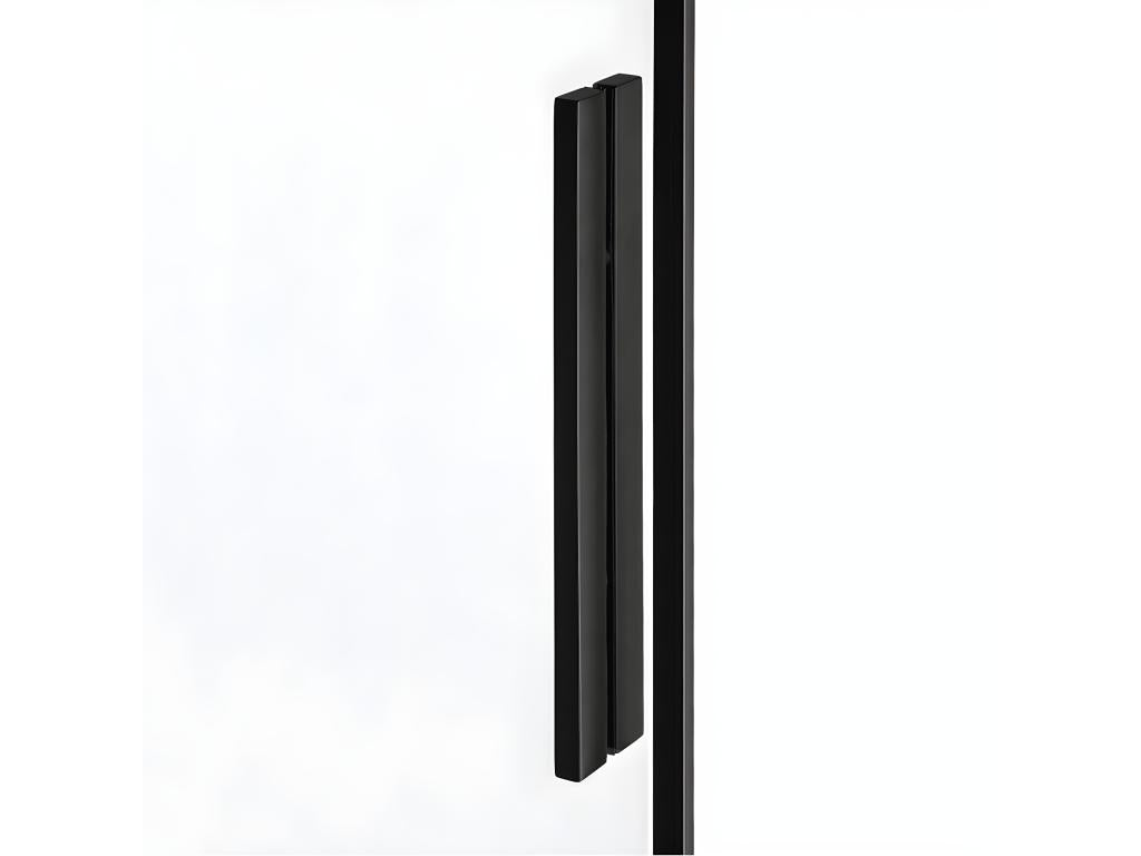 Cabine de douche 150x120cm coulissante CANARIES NOIR noir accès de face 98268WXXG