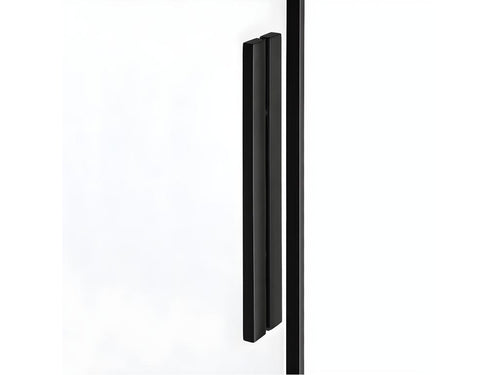Cabine de douche 150x120cm coulissante CANARIES NOIR noir accès de face 98268WXXG