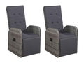 Ensemble de salle à manger de jardin 5 pcs Gris 39 35303QFKM