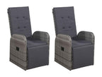 Ensemble de salle à manger de jardin 5 pcs Gris 39 35303QFKM