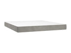 Sommier à Calmetop de lit et matelas Gris clair 160x200cm Velours 93727WKDV