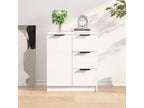 Buffet Blanc brillant 60x30x70 cm Bois d'ingénierie 20272NASV