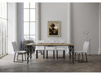 Console extensible style oriental Agadir 90x40-196 ou 90x40-300-Couleur Naturel-3 rallonges 78304URUA
