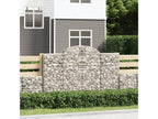 Paniers à gabions arqués 13 pièces 200x50x120/140 cm Fer renforcé 62336MXVH