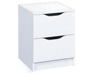 Nidchicshop Commode à 2 tiroirs blanc. 78329KFKA