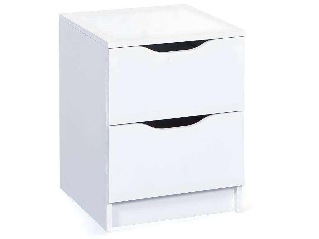 Nidchicshop Commode à 2 tiroirs blanc. 78329KFKA