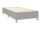 Sommier tapissier avec matelas et LED Gris clair 90x200cm Tissu 64605MEJG