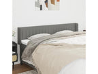 Tête de lit avec oreilles Gris foncé 203x16x78/88 cm Tissu 03913ELJP