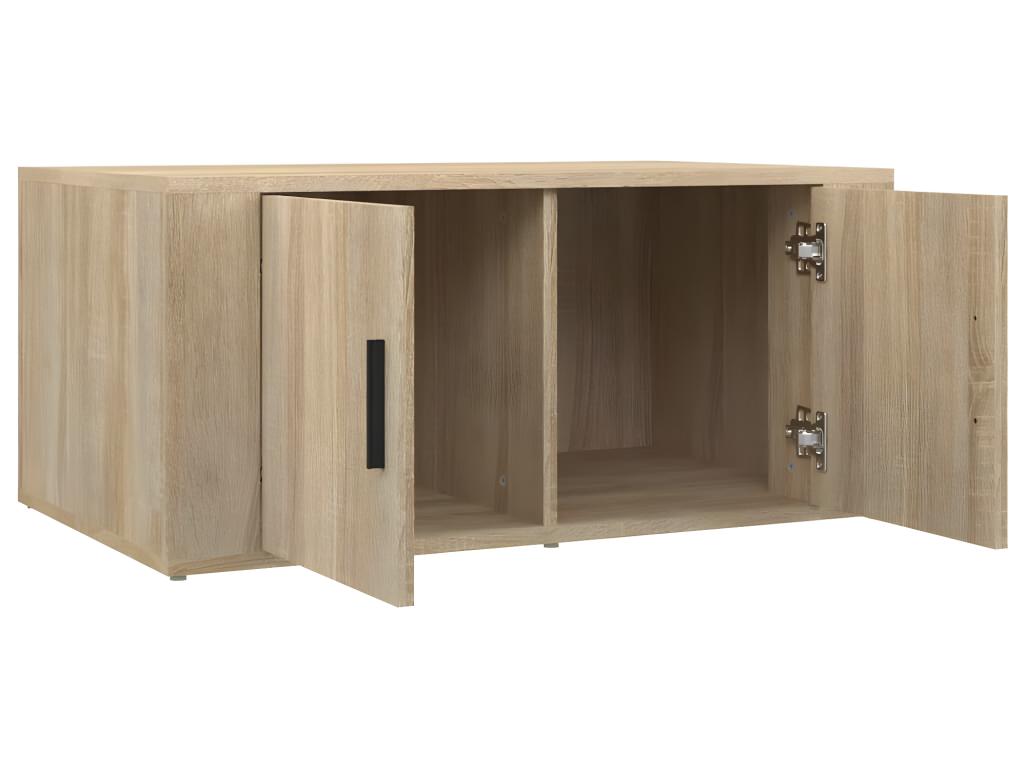 Table basse Chêne Nidchicshop 80x50x36 cm Bois d'ingénierie 11458KNCF