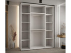 ARMOIRE Nidchicshop 3 À PORTES COULISSANTES 235.2/190/60 3 portes Blanc/Noir/Or 51486FOEQ