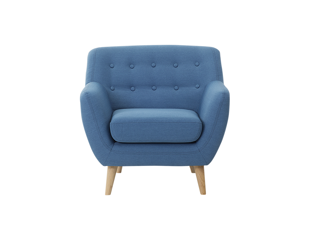 Fauteuil Nidchicshop Tissu Bleu 39489GQMC