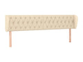 Tête de lit avec oreilles Crème 203x23x78/88 cm Tissu 43637FADV