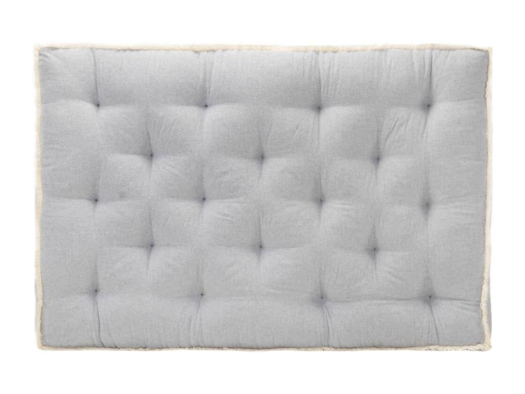 Coussin de canapé palette Gris 120x80x10 cm 77087KGWG