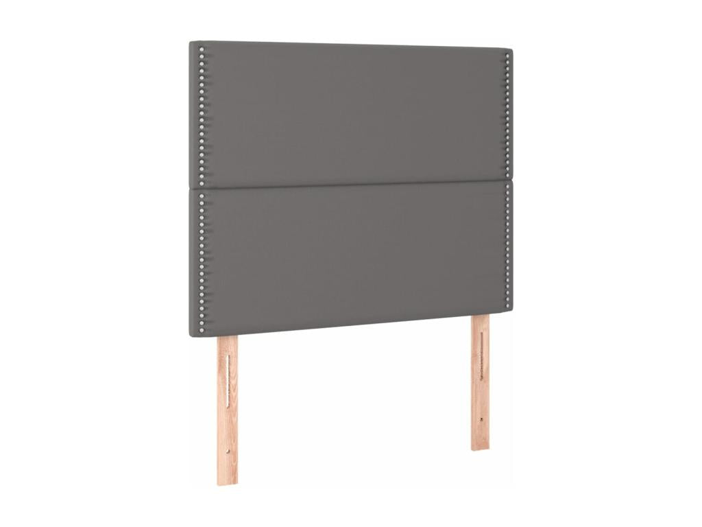 Têtes de lit 2 pcs Gris 90x5x78/88 cm Similicuir 13780VBHC