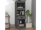 Buffet haut Gris 34x40x108,5 cm Bois massif de pin 86951FHSS