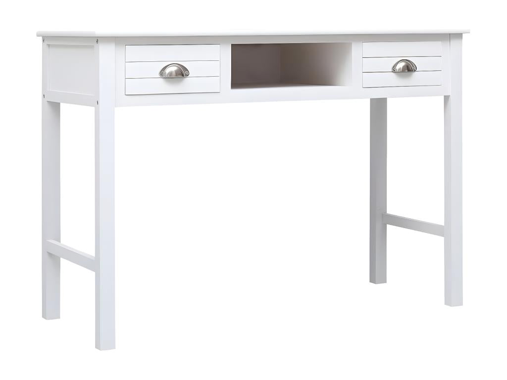 Buffet Blanc 108x45x76 cm Bois de Paulownia massif 23392BJBO