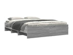 Cadre de lit sans matelas Nidchicshop gris 150x200 cm 58195KSGA