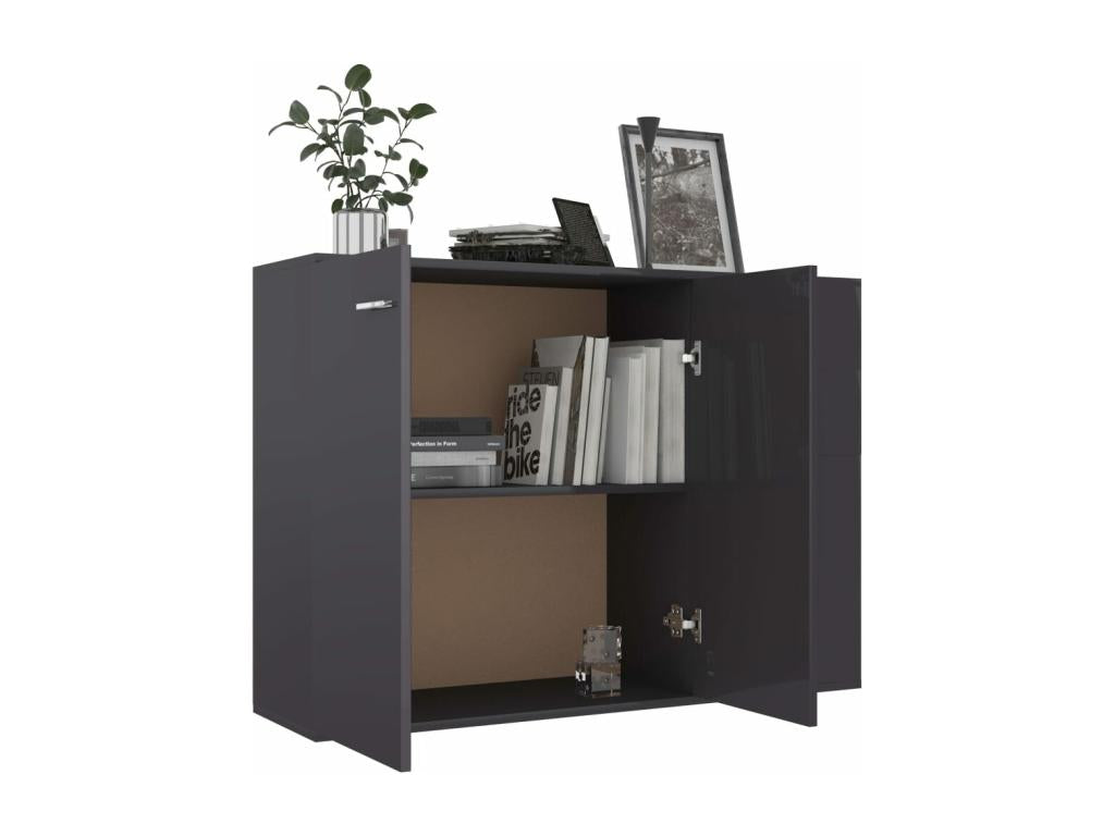 Buffet Gris 105x30x75 cm Aggloméré 99443DUPB