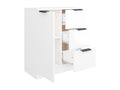 Buffet Blanc brillant 60x30x70 cm Bois d'ingénierie 20272NASV