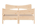 Cadre de lit avec tête de lit 135x190 cm bois de pin massif 03488MRYE