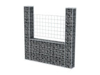 Panier de gabion en forme de U Acier renforcé 160x20x150 02871UQZF