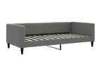 Lit de jour avec gigogne sans matelas gris foncé 100x200 cm 77763UFPV