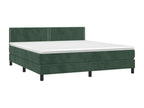 Sommier à Calmetop de lit avec matelas LED Vert foncé 180x200 16355ULFS