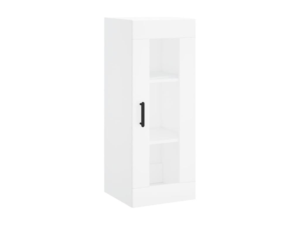 Buffet haut Blanc 34,5x34x180 cm Bois d'ingénierie 36045ZDFT