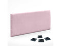 Nidchicshop Ensemble de 1 Panneau mural en lin autocollant absorption acoustique protection contre les chocs et têtes de lit Rose Poudré 60x50cm x1 75407CROJ