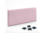 Nidchicshop Ensemble de 1 Panneau mural en lin autocollant absorption acoustique protection contre les chocs et têtes de lit Rose Poudré 60x50cm x1 75407CROJ