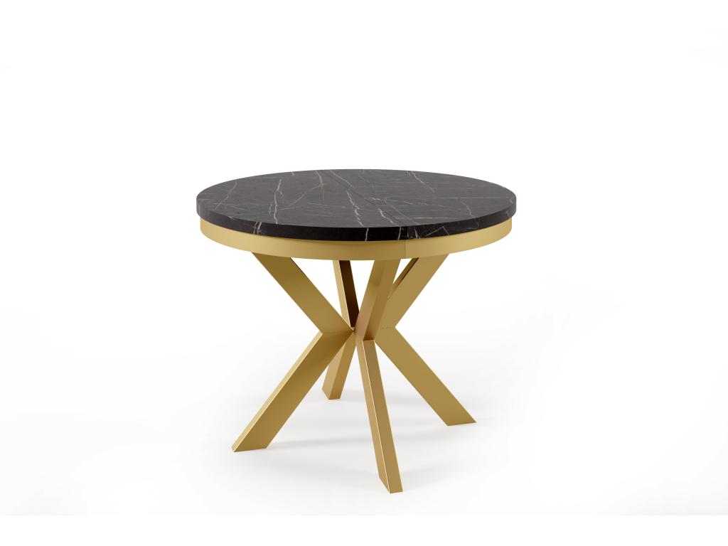 Table À Manger Nidchicshop DT120 120x196x76 Noir 73939NZBD