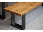 Nidchicshop - Banc de table en chêne sauvage huilé naturel 80811XWHV