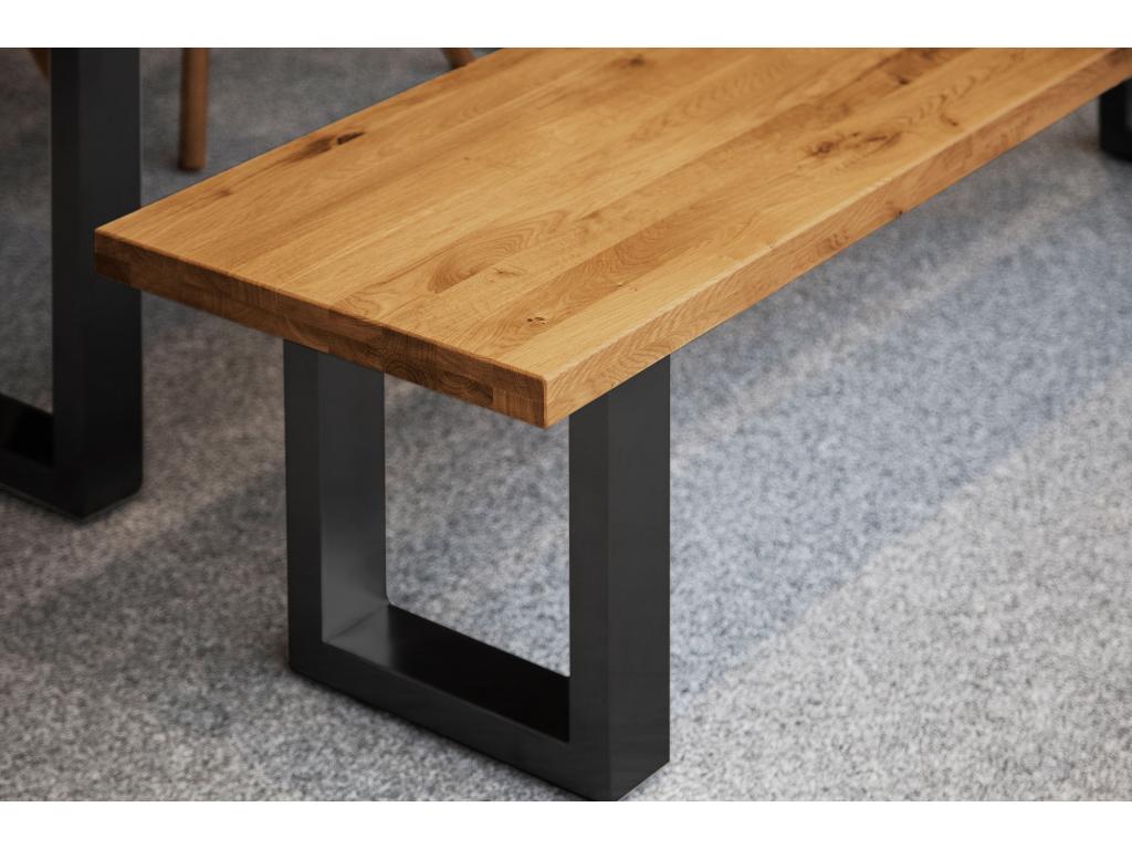 Nidchicshop - Banc de table en chêne sauvage huilé naturel 80811XWHV