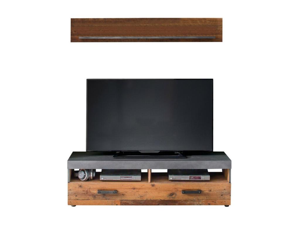 Meuble TV Calmetop Marron 139x41x40 cm Calmetop 07266YPMI