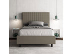 Lit 1 place et demi sans sommier rembourré 120x210 similicuir cappuccino Nidchicshop 94482IRFM