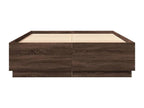 Cadre de lit avec Nidchicshopères LED chêne marron 120x200 cm 26494BXHY