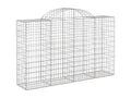 Paniers à gabions arqués 13 pièces 200x50x120/140 cm Fer renforcé 62336MXVH