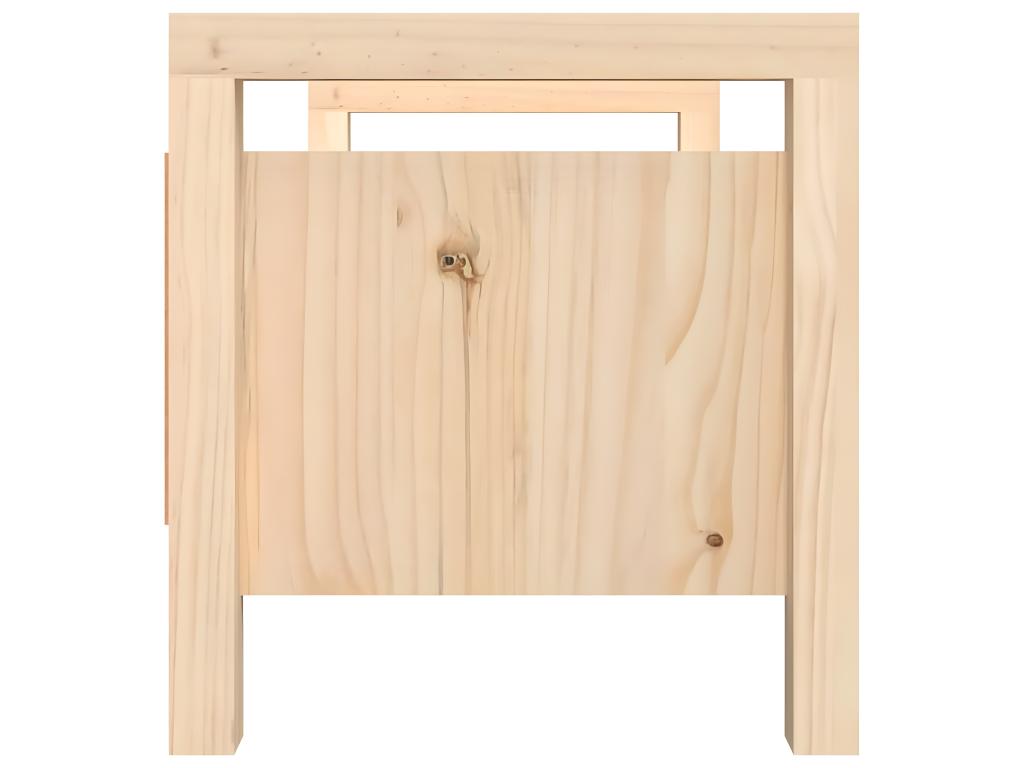 Banc d'entrée 80x40x43 cm Bois de pin massif 19055LPPM