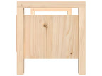 Banc d'entrée 80x40x43 cm Bois de pin massif 19055LPPM