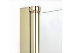 Porte de douche battante 130 cm doré Calmetop 63095PBBR