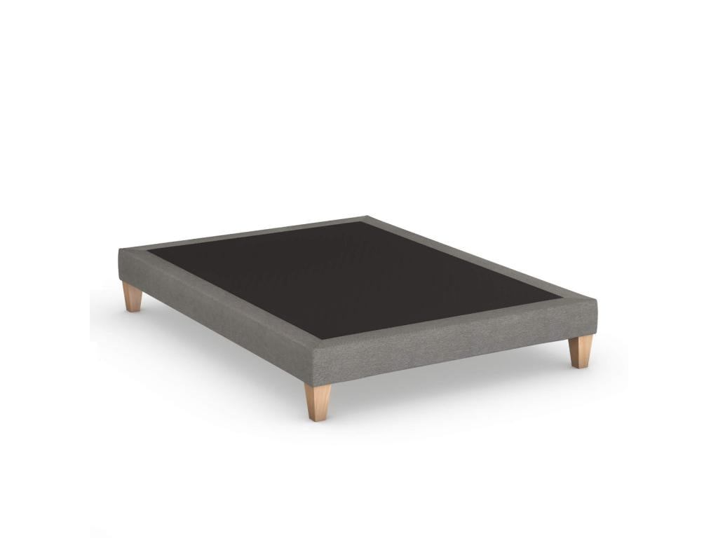 Sommier déco tapissier gris - Calmetop 180x200 87805CVYZ