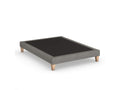 Sommier déco tapissier gris - Calmetop 180x200 87805CVYZ