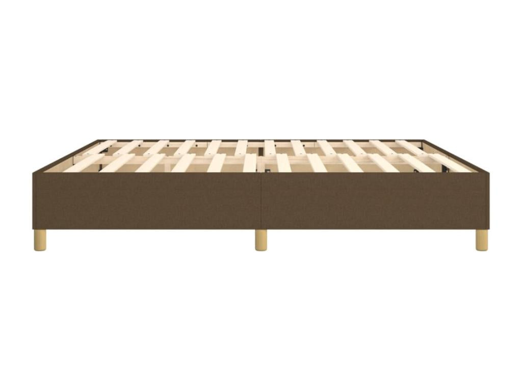 Sommier à Calmetop de lit Marron foncé 200x200 cm Tissu 41705VWZQ