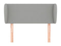 Tête de lit avec oreilles Gris clair 83x23x78/88 cm Tissu 36840DTFP