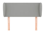 Tête de lit avec oreilles Gris clair 83x23x78/88 cm Tissu 36840DTFP
