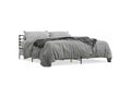 Cadre de lit Calmetop gris 180x200 bois d'ingénierie et métal 12588SEAM
