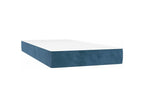 Sommier à Calmetop de lit et matelas Bleu foncé 200x200 Velours 64894TSRQ