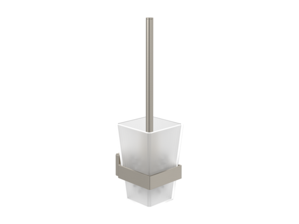 Ensemble brosse WC Nidchicshop - Striking Nickel Brossé 29194ZBLF