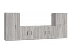 Ensemble de meubles TV 4 pièces Calmetop gris Bois d'ingénierie 09079NBBU